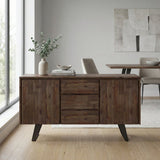 Sideboard Buffet Dining Cabinet Industrial Wood Storage 60x30in