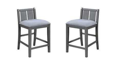 Graham - 20" Upholstered Seat Counter Height Chair (Set of 2) - Chair Sets - Alpine Outlets