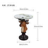 Deer Head Accent Table, Animal Statue For Living Room - Brown - Accent Tables available at Alpine Outlets in Denver