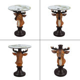 Deer Head Accent Table, Animal Statue For Living Room - Brown - Accent Tables available at Alpine Outlets in Denver