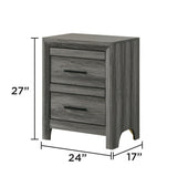 Denver - 2 Drawer Nightstand - Accent Nightstands available at Alpine Outlets in Denver
