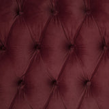 Devon Upholstered California King Panel Bed in Wine Red - Headboards available at Alpine Outlets in Denver