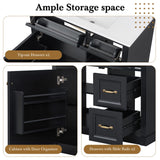 Modern Bathroom Vanity With Sink, 4 Drawers, Soft-Close Door, Adjustable Shelf