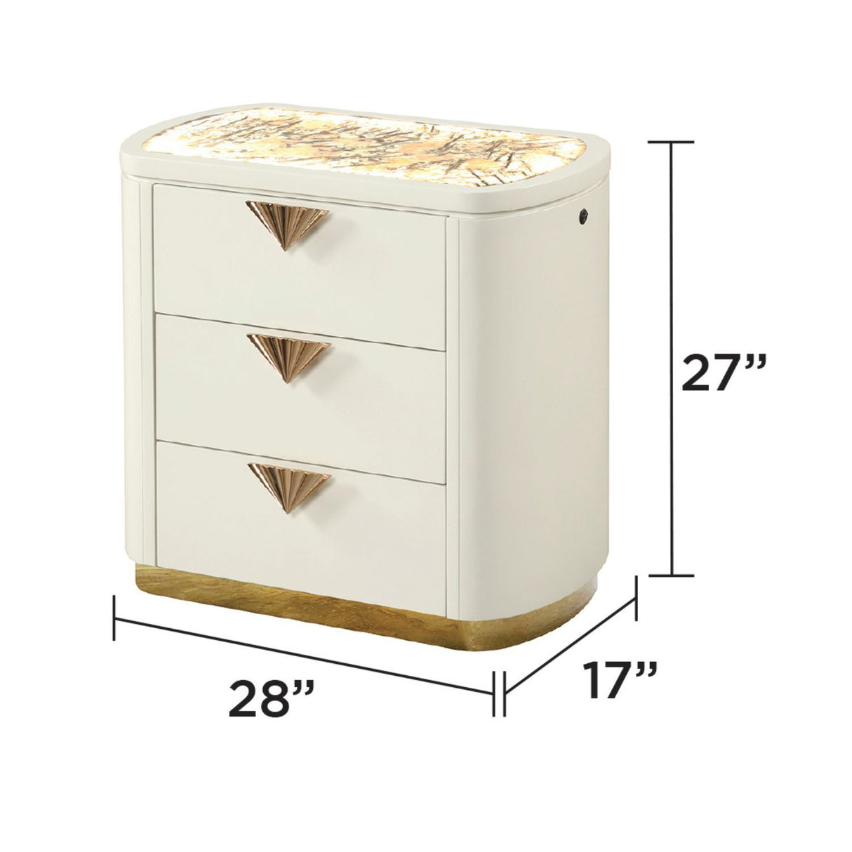 La Pierre - Modern Bedroom Set With Upholstered LED Bed