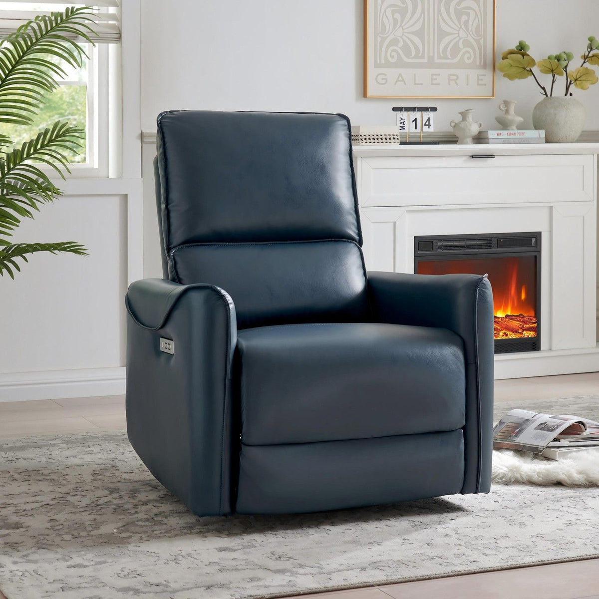 Electric Recliner Chair With Rocker And Swivel