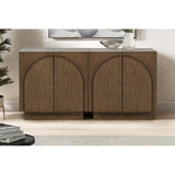 Modern Sideboard Buffet With Arched Cabinet Doors