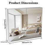 Medicine Cabinet, Wall Mounted Bathroom Mirror With Storage