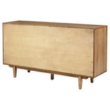 4 Door Sideboard With Dual Drawers - Natural