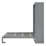 Murphy Wall Bed With Shelves, Space Saving
