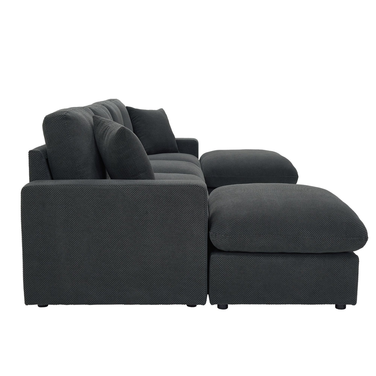 Sectional With 2 Ottomans