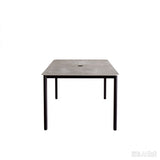 Verona - Dining Outdoor 7 Pieces Set - Dark Espresso / Gray / Off White