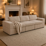 Oversized Modular Sectional Sofa 3 Piece Set, Flexible Layout For Living Room