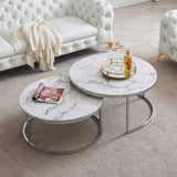 2 Piece Nesting Coffee Table Set For Living Room