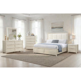 Melissa - 5 Piece Storage Bedroom Set With Padded Headboard