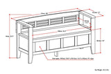 Adams - Entryway Storage Bench Handcrafted