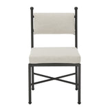 Leni - Outdoor Side Chair With Cushions And Powder Coated Aluminum Frame (Set of 2) - Moonveil / Warm Gray