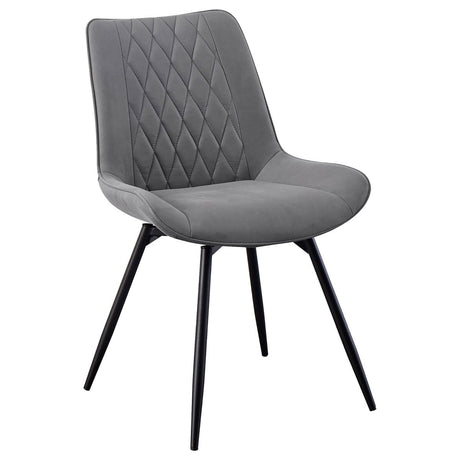 Diggs Upholstered Swivel Dining Side Chair Grey (Set of 2) - Dining Chairs & Benches available at Alpine Outlets in Denver