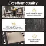 Dining Set & Extendable Round Table And 4 Upholstered Chairs - 5 Piece Dining Room Sets available at Alpine Outlets in Denver