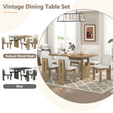 Dining Table Set For 6 With Upholstered Chairs - 7 Piece Dining Room Sets available at Alpine Outlets in Denver