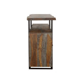 Ditman 4 - Door Grey Sheesham Sideboard Buffet - Dining Cabinets available at Alpine Outlets in Denver