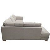 Drayden Fabric Sectional with Ottoman - Like New - (ID L73652) - available at Alpine Outlets in Denver