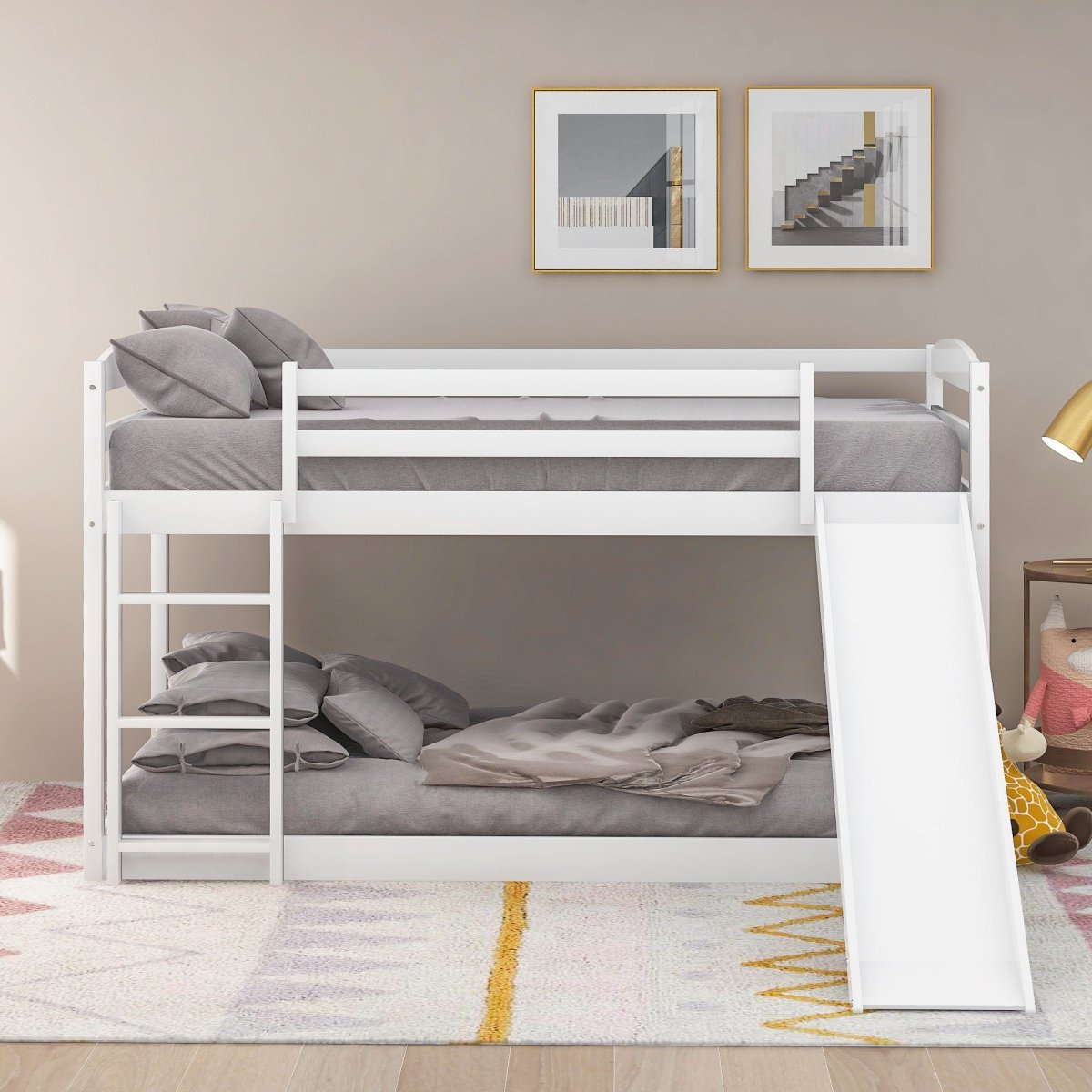 Durable Bunk Bed With Convertible Slide And Ladder - Bunk Beds available at Alpine Outlets in Denver