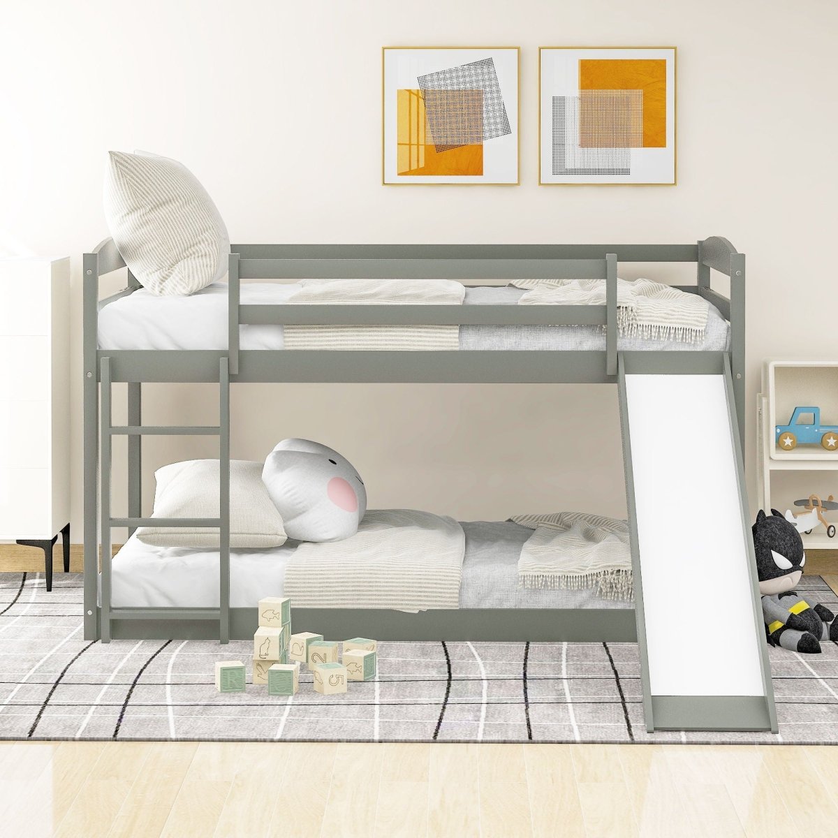 Durable Bunk Bed With Convertible Slide And Ladder - Bunk Beds available at Alpine Outlets in Denver