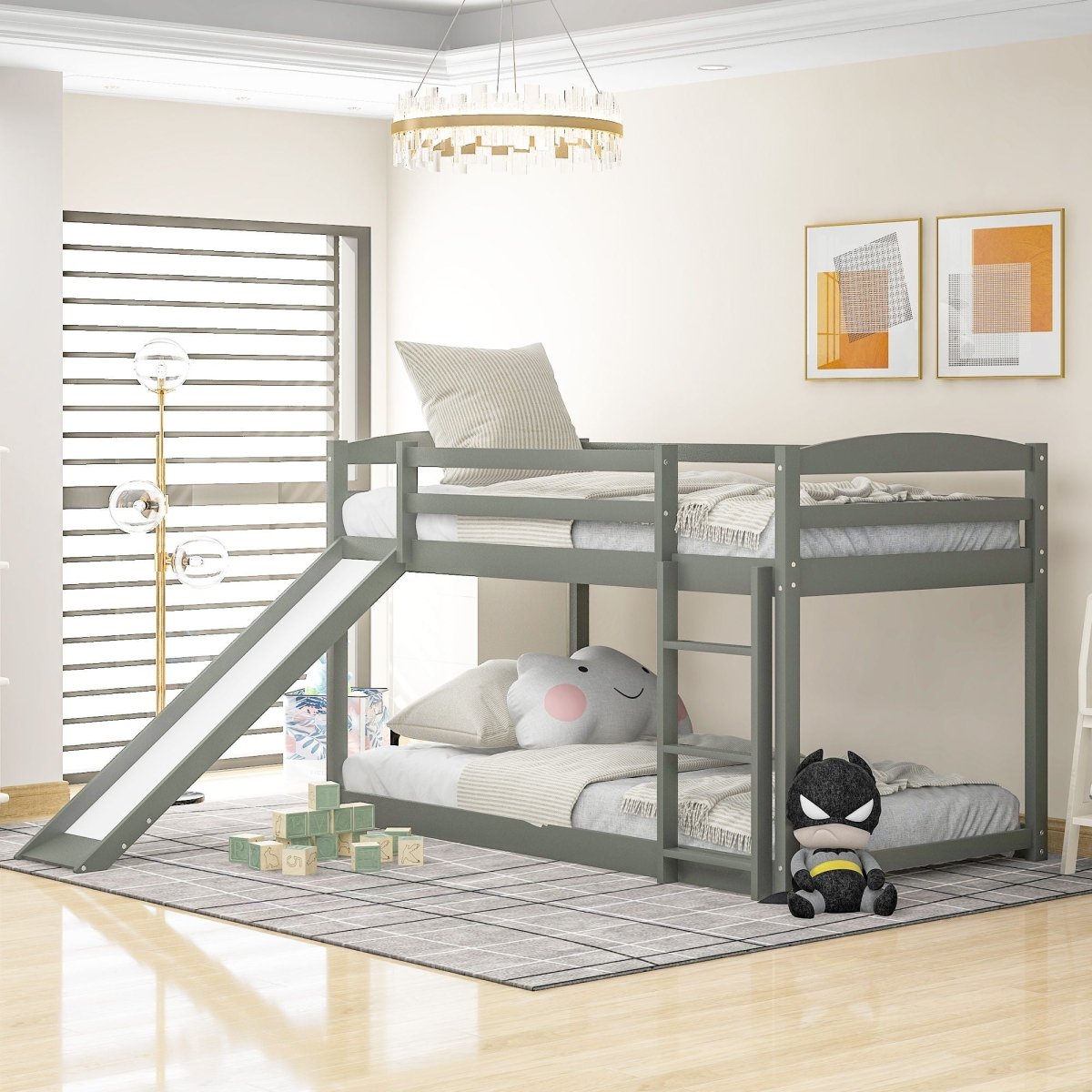 Durable Bunk Bed With Convertible Slide And Ladder - Bunk Beds available at Alpine Outlets in Denver