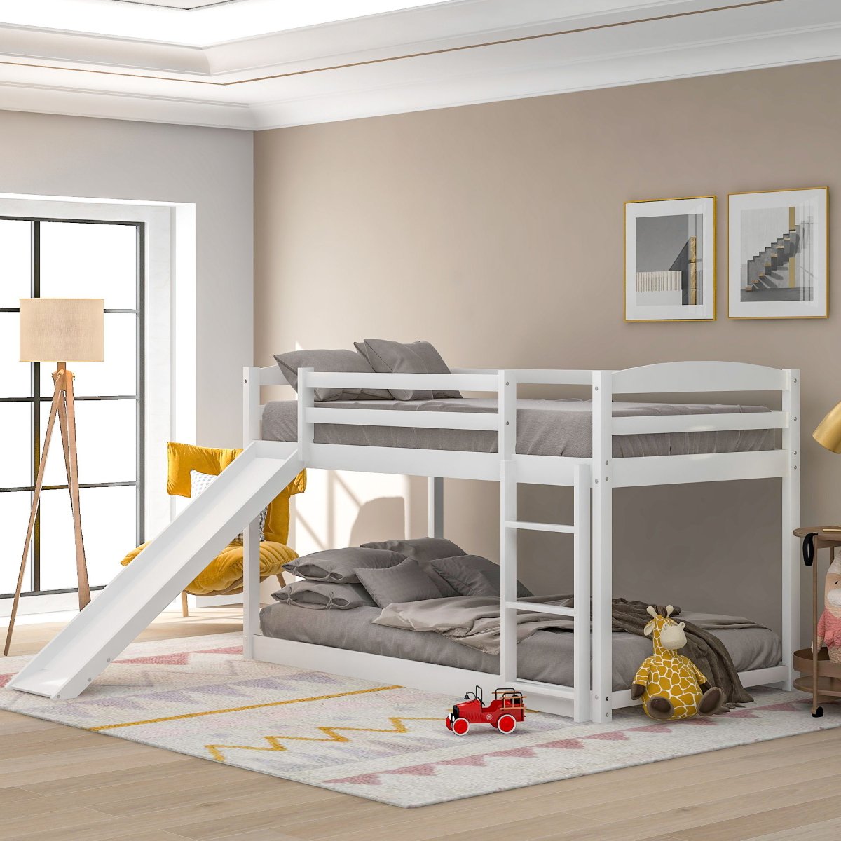 Durable Bunk Bed With Convertible Slide And Ladder - Bunk Beds available at Alpine Outlets in Denver
