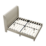 Upholstered Bed With High Headboard Design