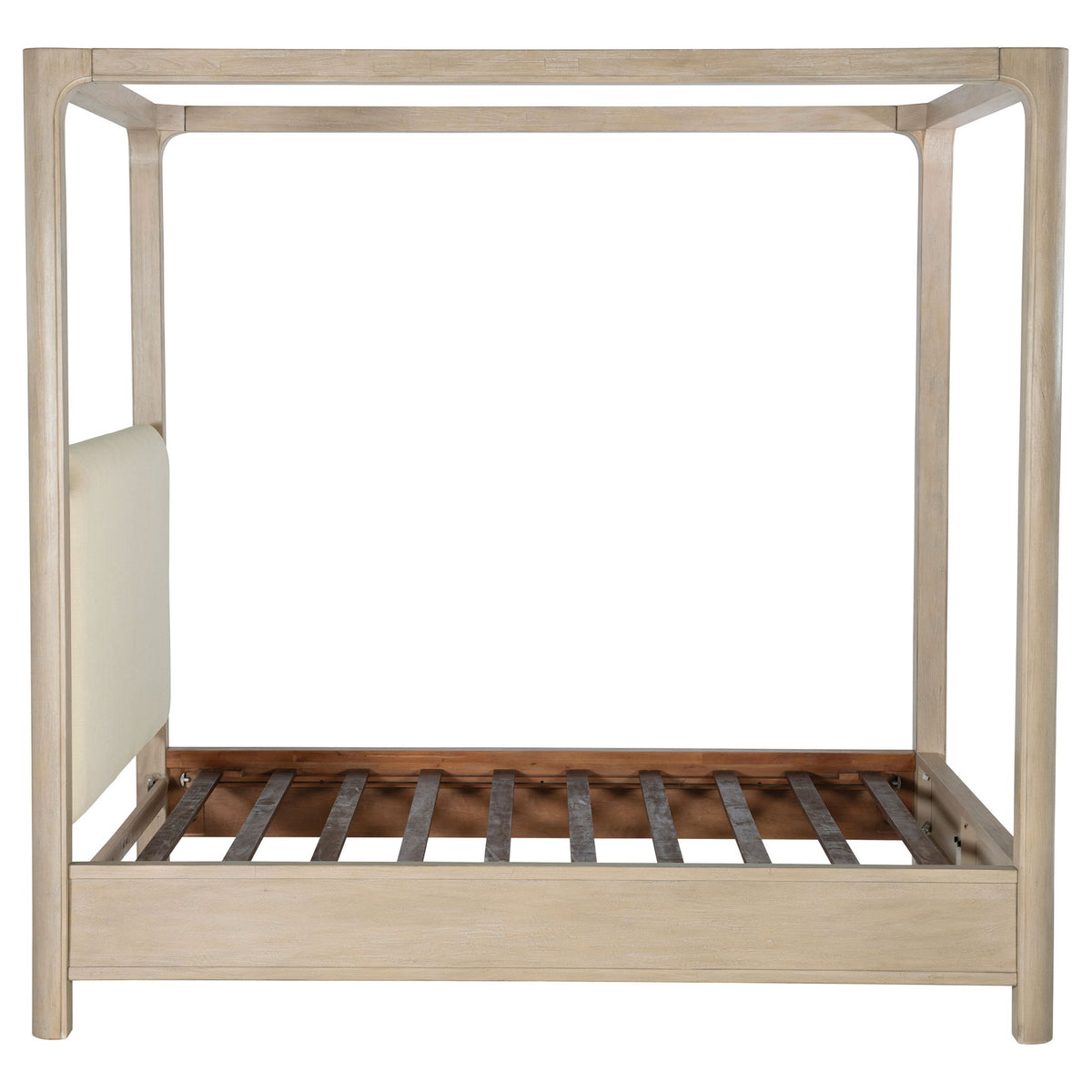 Flores - Eastern King Canopy Bed - Mango Color