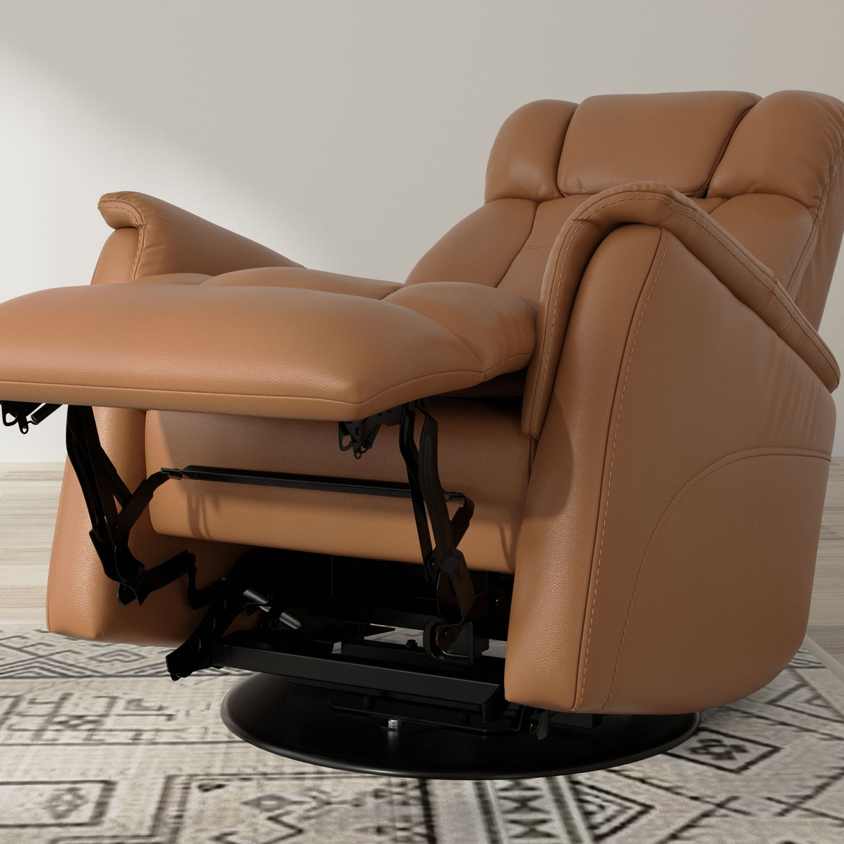 Bentley - Swivel Glider Recliner With Manual Adjustable Headrest & Footrest