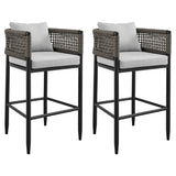 Alegria - Outdoor Patio Counter Height Bar Stool Set of 2