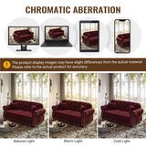 Sofa With Nailhead Trim And Rolled Armrests