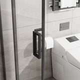 Corner Sliding Shower Door Combo With Base (No Drain Kit)