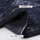 Maval - 2' X 3' Washable Area Rug - Black / Gray