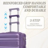 Tourist 3 Piece Luggage Set, Combination Lock, Durable Hard Shell With 360° Silent Wheels