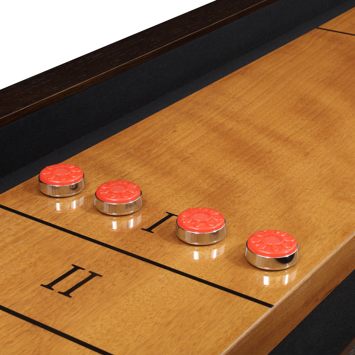 Titus - 108" Shuffleboard Table - Brown