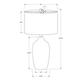 Lighting, Table Lamp, Ceramic, Resin, Contemporary - Gray