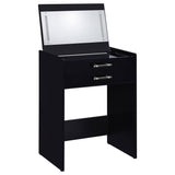 Ayuba - 3 Drawer Makeup Vanity Table With Mirror And Stool