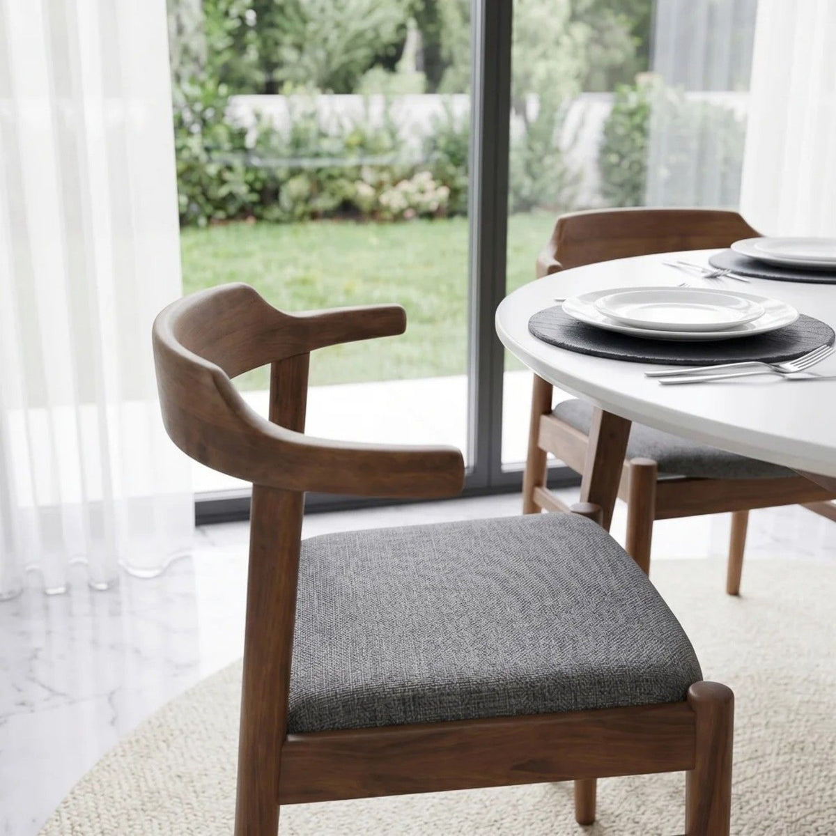 Leon - Mid-Century Modern Dining Chair (Set of 2)