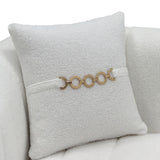 Sofa With Accents And Removable Cushions
