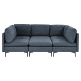Upholstered Modular Sectional & Tall Legs