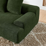 L-Shape Sectional Sofa, Modular Compressed Couch For Living Room Bedroom, 4 Seater - Green