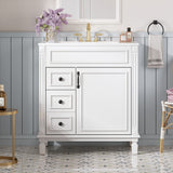 Bathroom Vanity With Sink, Cabinet With 2 Drawers And Adjustable Shelf