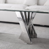 Table With Twisted Fan Shaped Legs