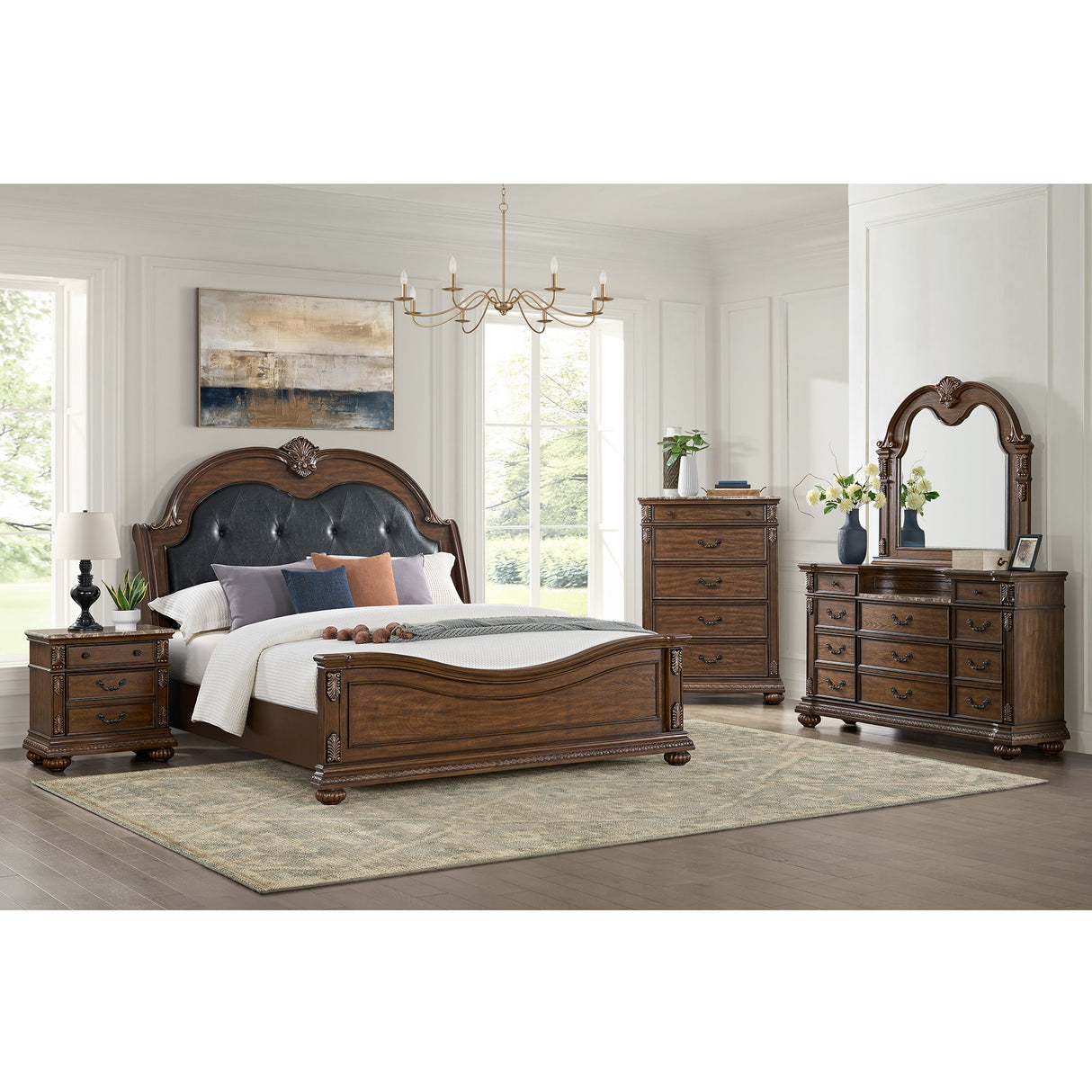 Cadenza - Upholstered Bed With PU