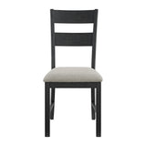 Garcia - 3 Piece Dining Set (Round Drop Leaf Table And 2 Chairs) - Black