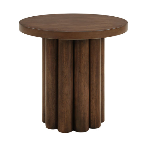 Loanna - Wooden Color End Table - Brown - End Tables - Alpine Outlets