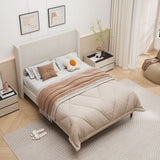 Upholstered Bed & High Headboard Design